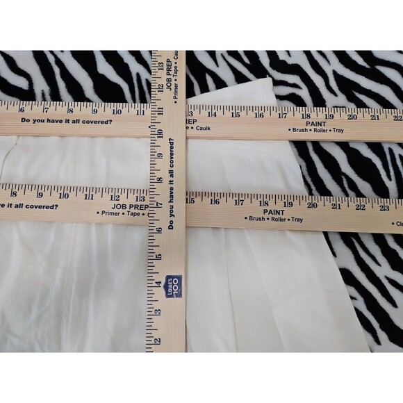 Free People Denim Pleated Micro Mini Skort Sz 6 White Nwt Retro Y2k - Picture 2 of 8